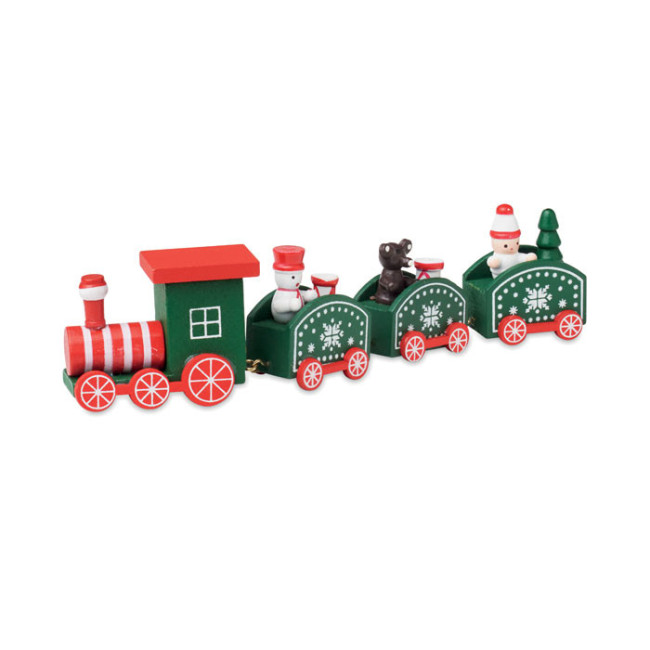 Train de Noël personnalisable en bois Juna 