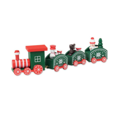 Train de Noël personnalisable en bois Juna 