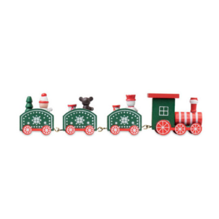 Train de Noël personnalisable en bois Juna 