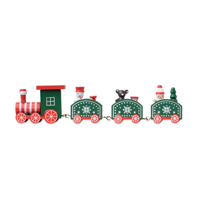 Train de Noël personnalisable en bois Juna 