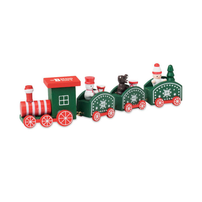 Train de Noël personnalisable en bois Juna 
