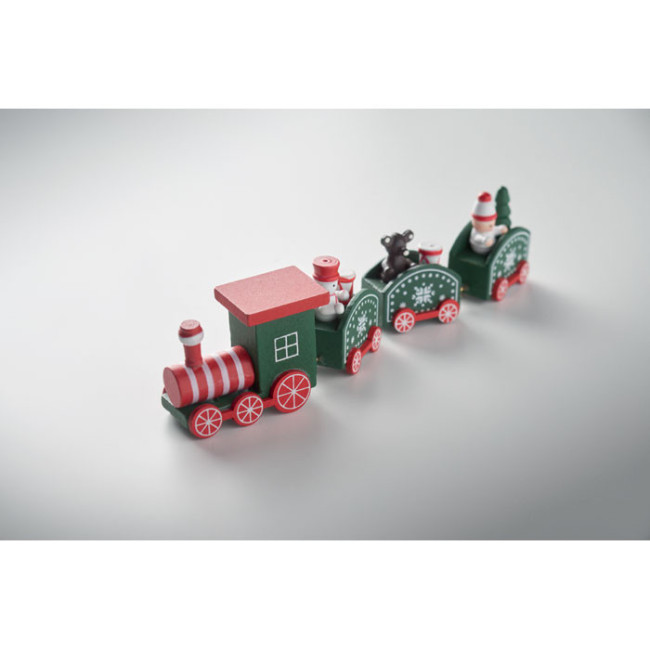 Train de Noël personnalisable en bois Juna 