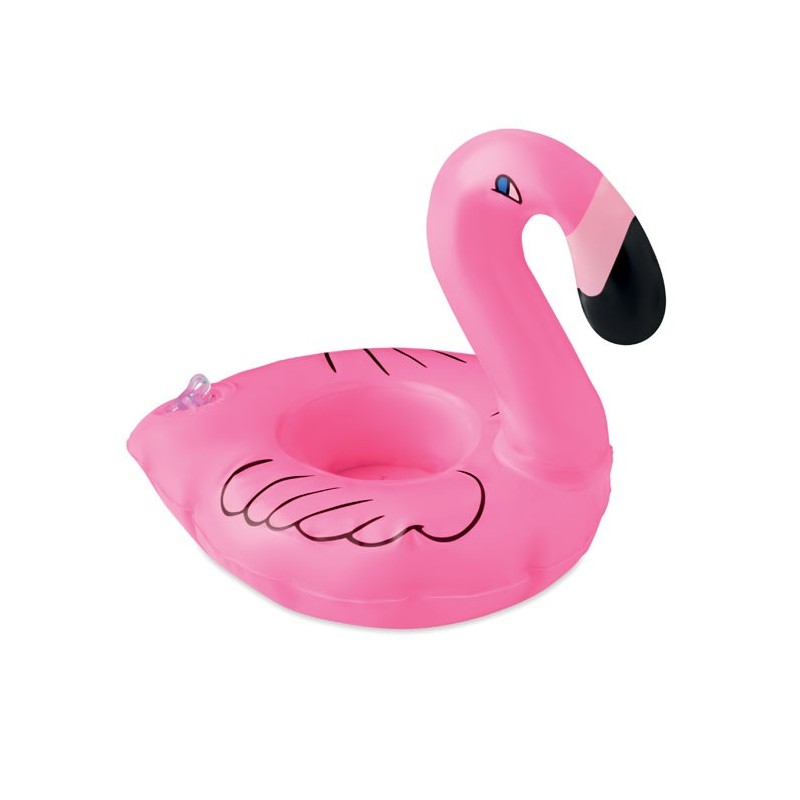 Porte-canette gonflable Flamant Rose 