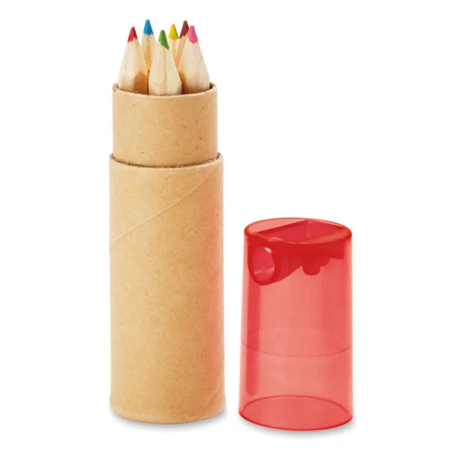 Set 6 Crayons de Couleurs Set Box