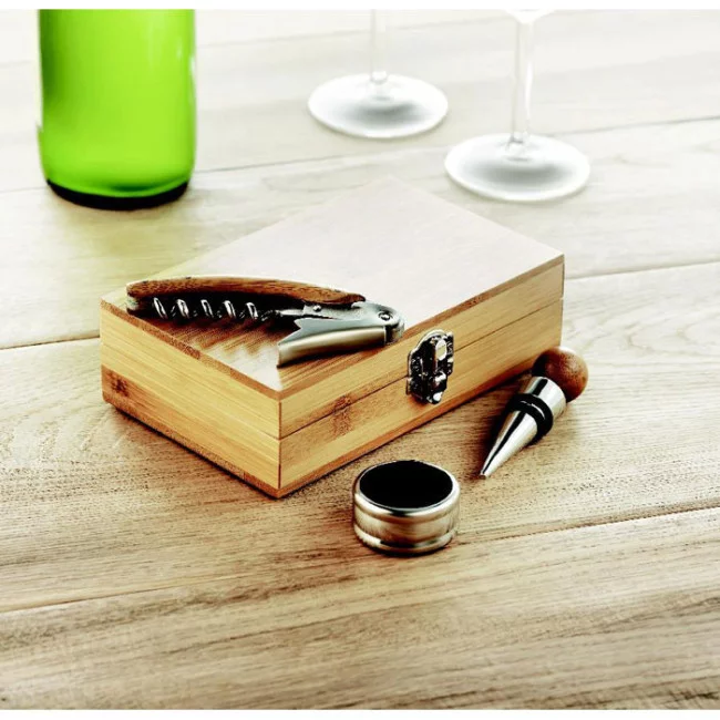 Coffret Vin Personnalisable Bambou 