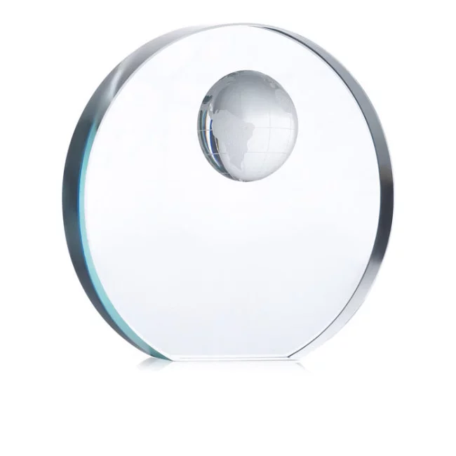 Trophée en Verre Globe Personnalisable