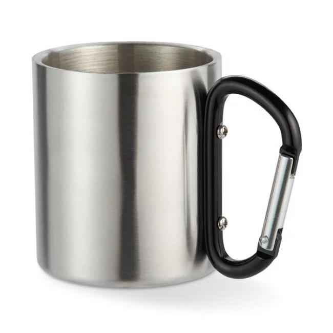 Mug en Inox Publicitaire Mousqueton 220 ml 