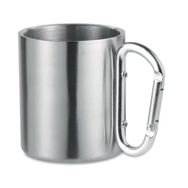 Mug en Inox Publicitaire Mousqueton 220 ml 