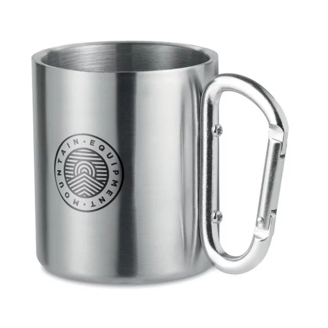 Mug en Inox Publicitaire Mousqueton 220 ml 