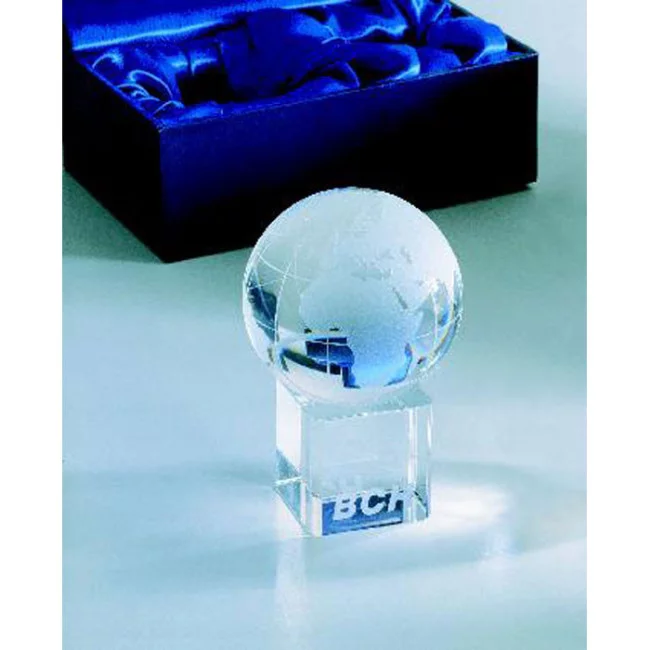 Trophée en verre Personnalisable Mundi