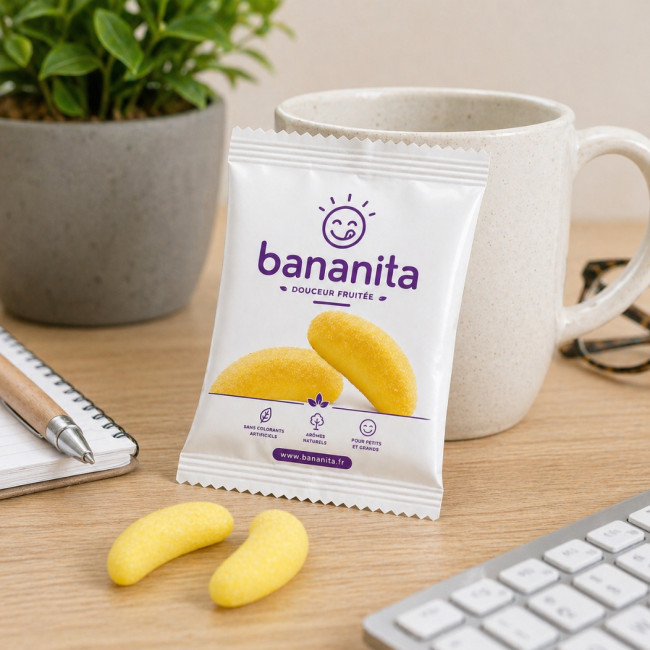 Haribo bananas par lot de 100 sachets 