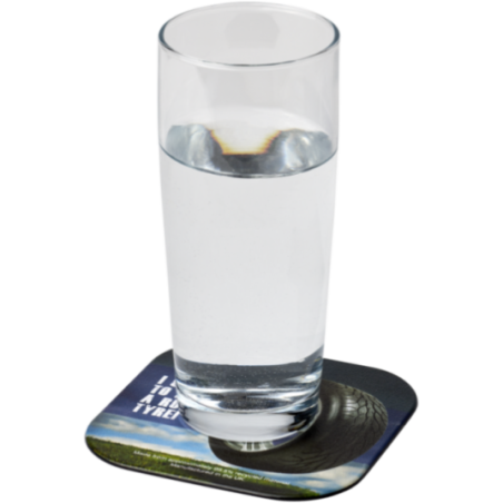 Sous-verre carré en pneu recyclé Brite-Mat® 