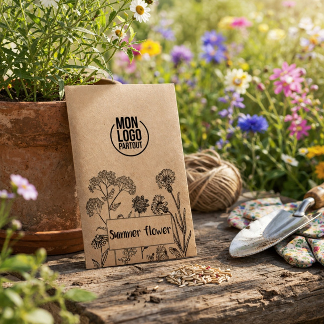 Pochon kraft graines de fleurs sauvages SEEDLOPE 