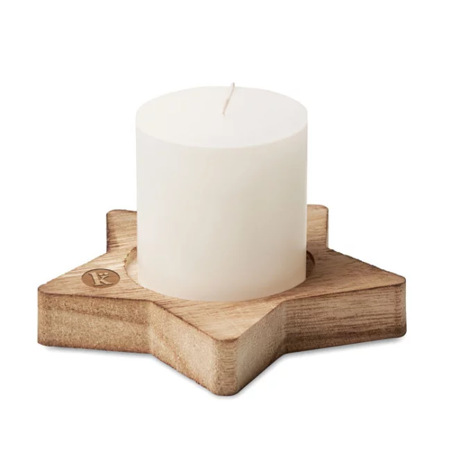Bougie de noël personnalisable LOTUS