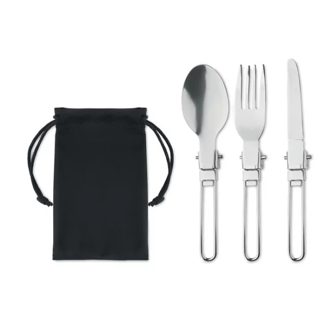 Set de couverts pliables publicitaire Stapi