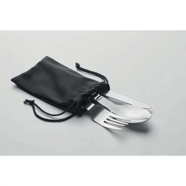 Set de couverts pliables publicitaire Stapi