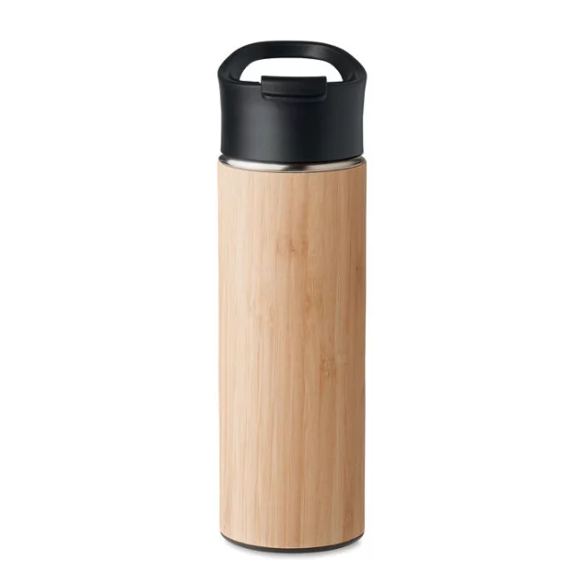 Bouteille à vide isolant en bambou Nanda 450 ml