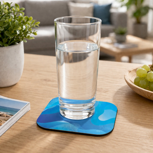 Sous-verre personnalisable carré Brite-Mat® 