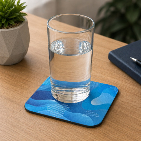 Sous-verre carré en pneu recyclé Brite-Mat® 