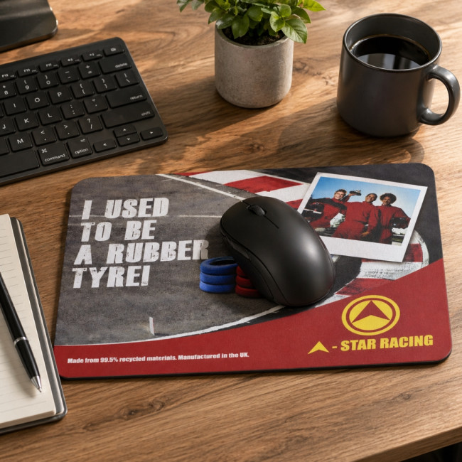 Tapis de souris avec matériau pneu Brite-Mat® 