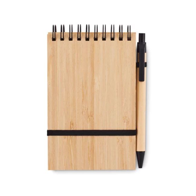 Bloc-notes A6 avec couverture en bambou Sonorabam 