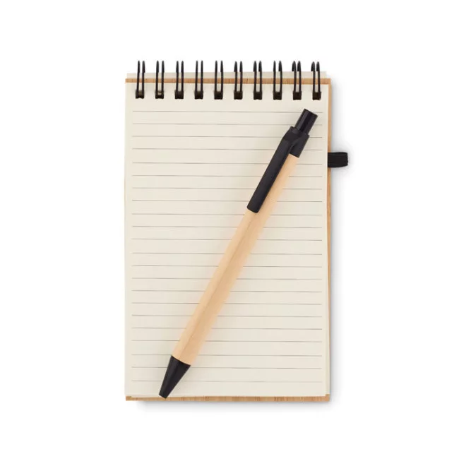 Bloc-notes A6 avec couverture en bambou Sonorabam 
