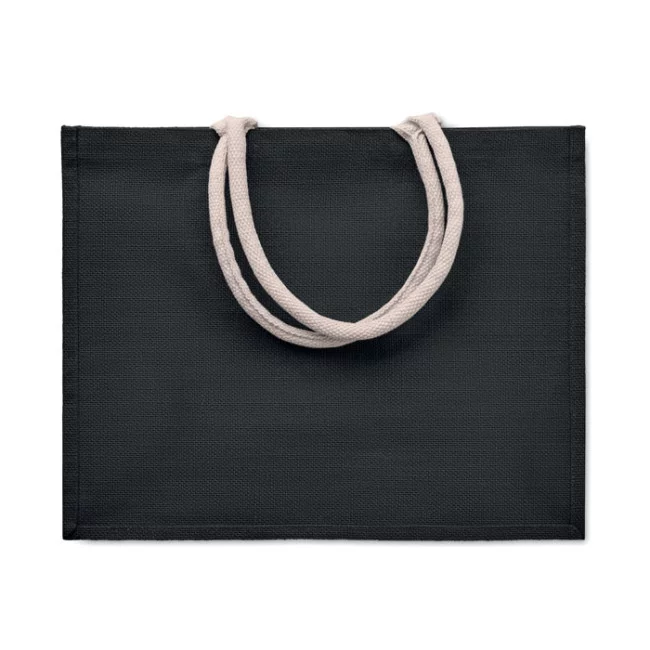 Sac shopping publicitaire en jute Aura 