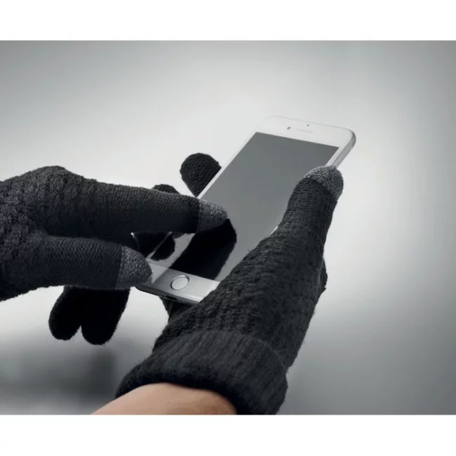 Gants tactiles tricotés publicitaires Takai