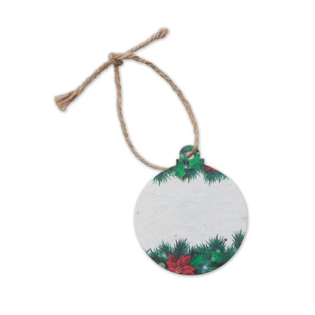 Suspension de Noël en papier semences Bauseed 