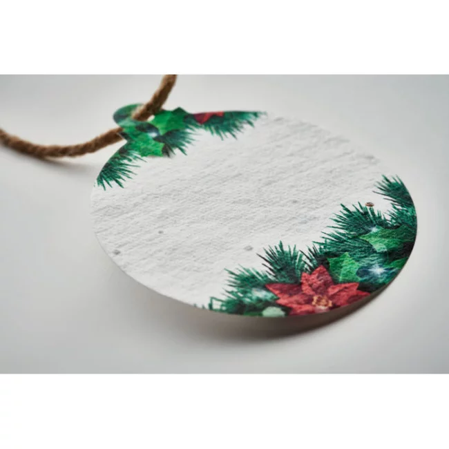 Suspension de Noël en papier semences Bauseed 