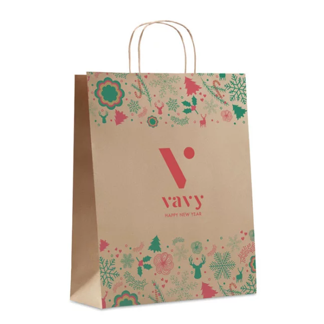 Sac cadeau en kraft grand format BAO 