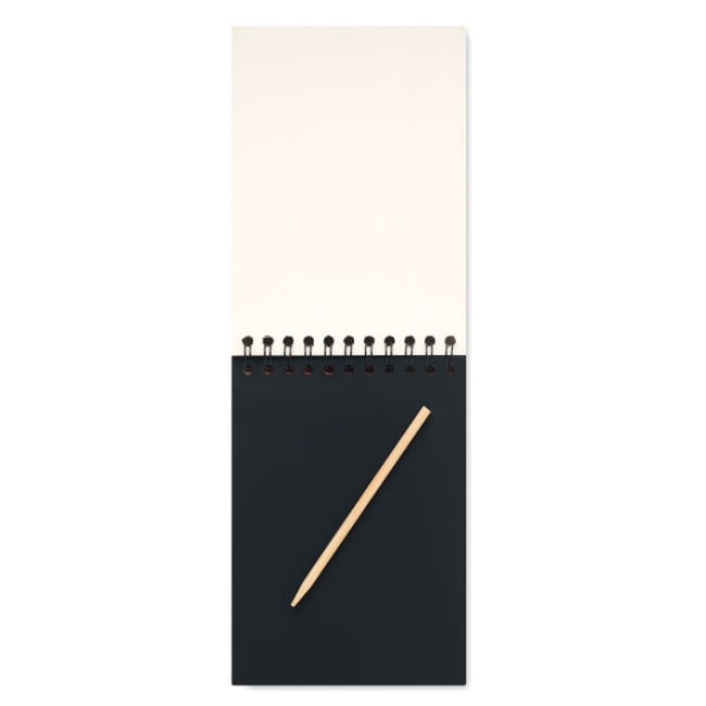 Carnet à gratter en kraft avec feuilles noires Black