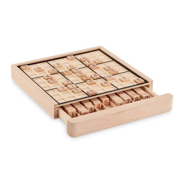 Sudoku publicitaire en bois