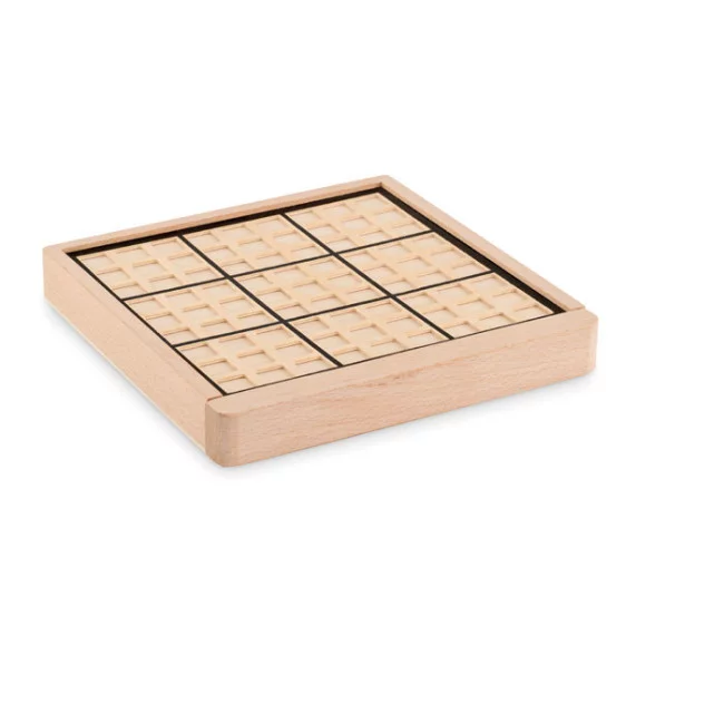 Sudoku publicitaire en bois