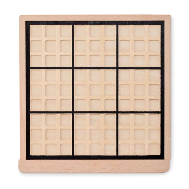 Sudoku publicitaire en bois