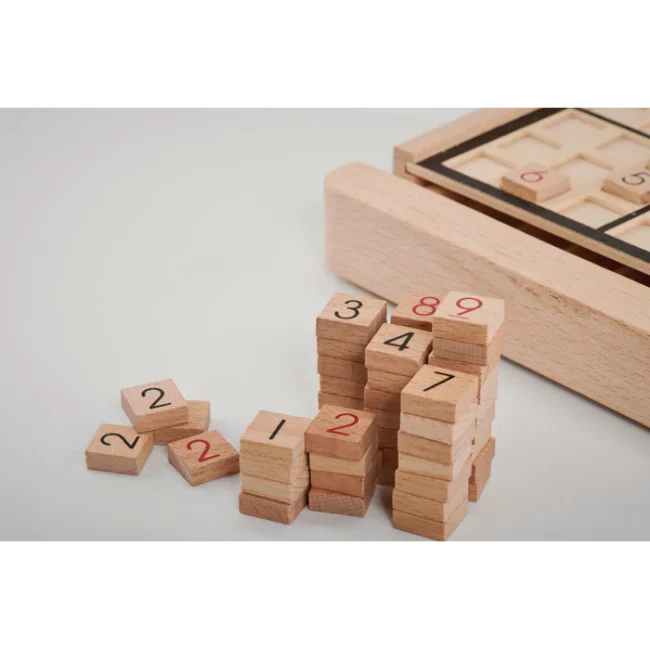 Sudoku publicitaire en bois