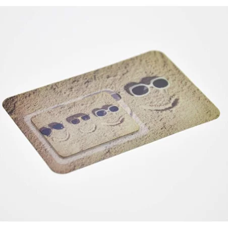 Mini lingette repositionnable Spécial Mobile (Sur-mesure) Mini lingette repositionnable Spécial Mobile (Sur-mesure) - Personnalisé rectangle + cartonette