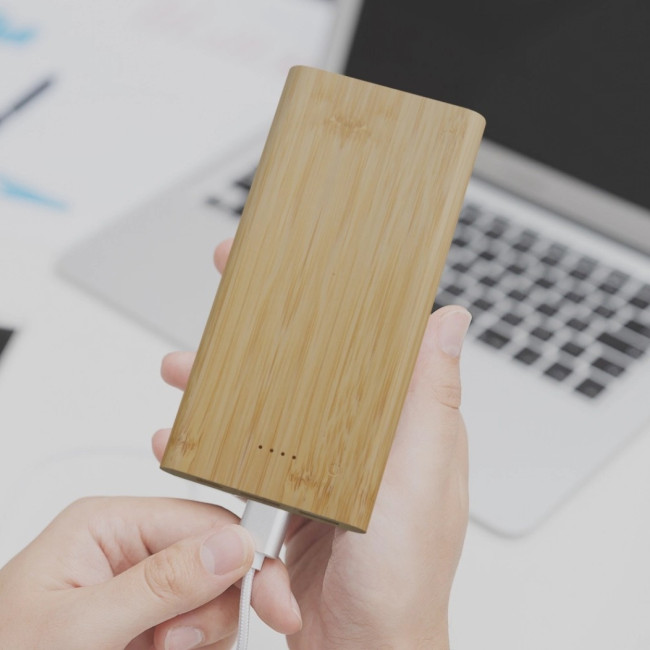 Batterie externe en bambou 10 000 mAh Tulda 
