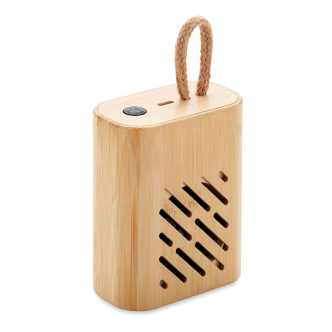 Enceinte sans fil en bambou REY 