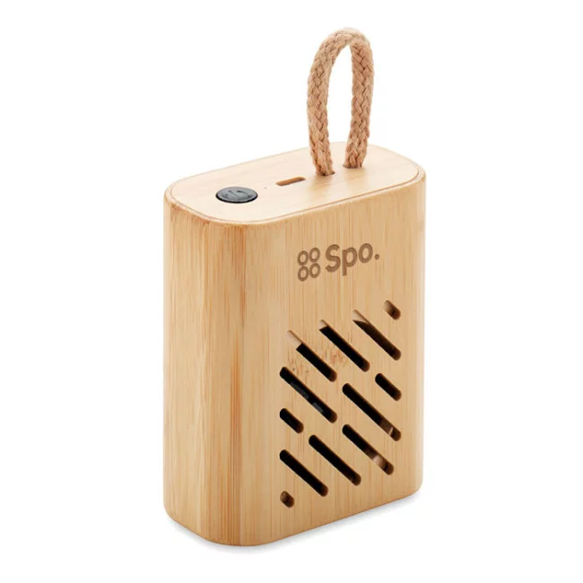 Enceinte sans fil en bambou REY 