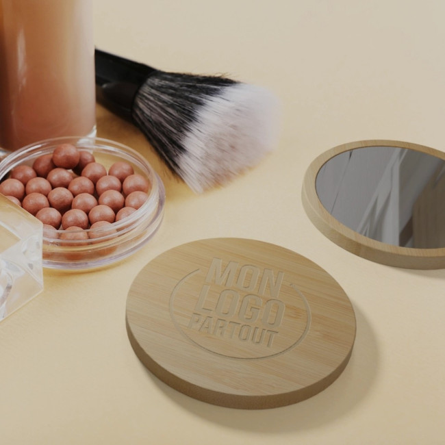 Miroir en bambou personnalisable Lustre 