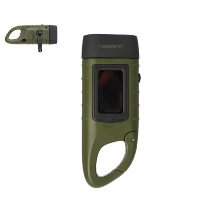 Lampe torche solaire avec dynamo Helios 