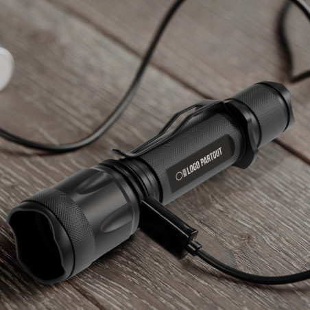 Lampe de poche tactique rechargeable Mears 