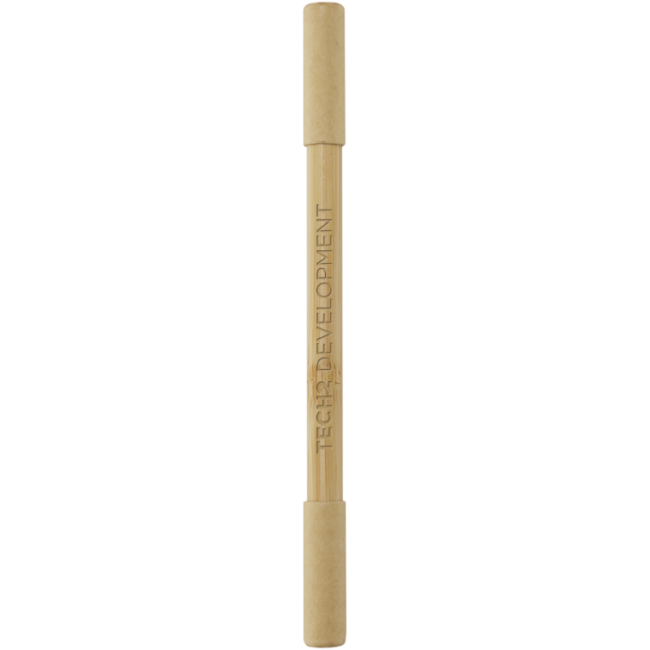 Stylo bambou à double pointe Samambu (encre noire) 