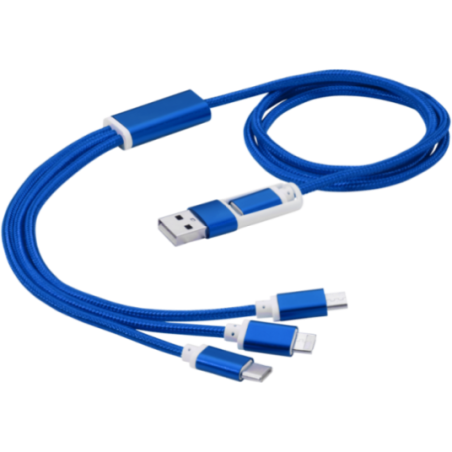 Câble de charge publicitaire 5-en-1 Versatile 