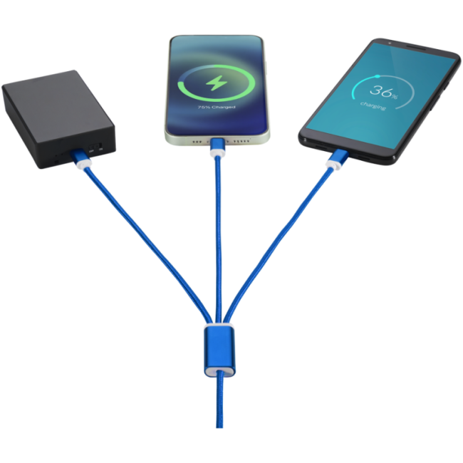 Câble de charge publicitaire 5-en-1 Versatile 