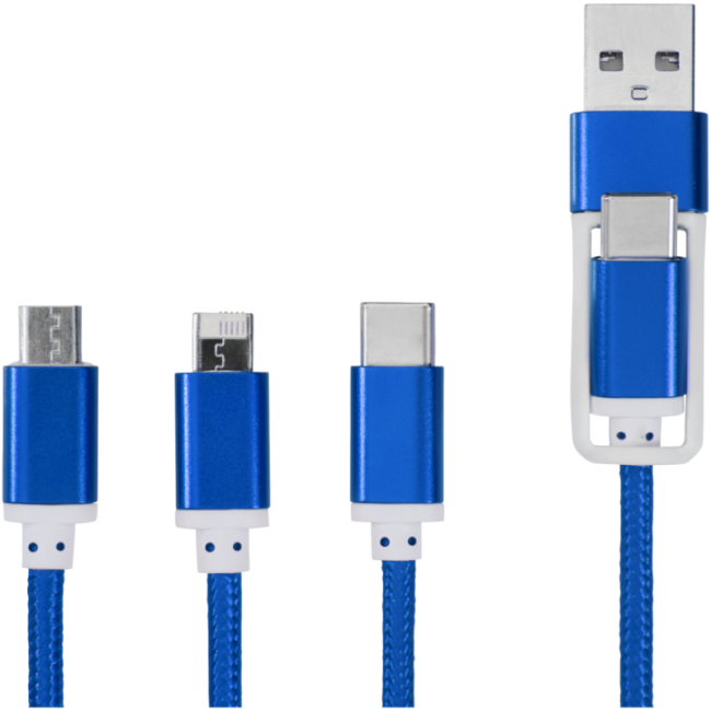 Câble de charge publicitaire 5-en-1 Versatile 