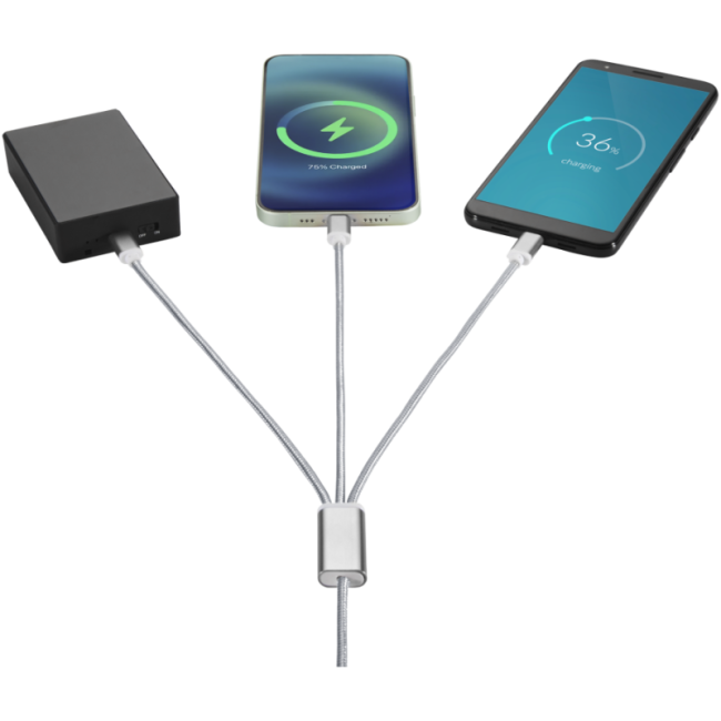 Câble de charge publicitaire 5-en-1 Versatile 