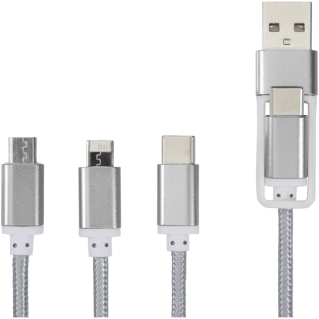 Câble de charge publicitaire 5-en-1 Versatile 
