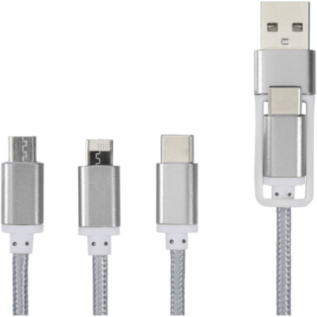 Câble de charge publicitaire 5-en-1 Versatile 